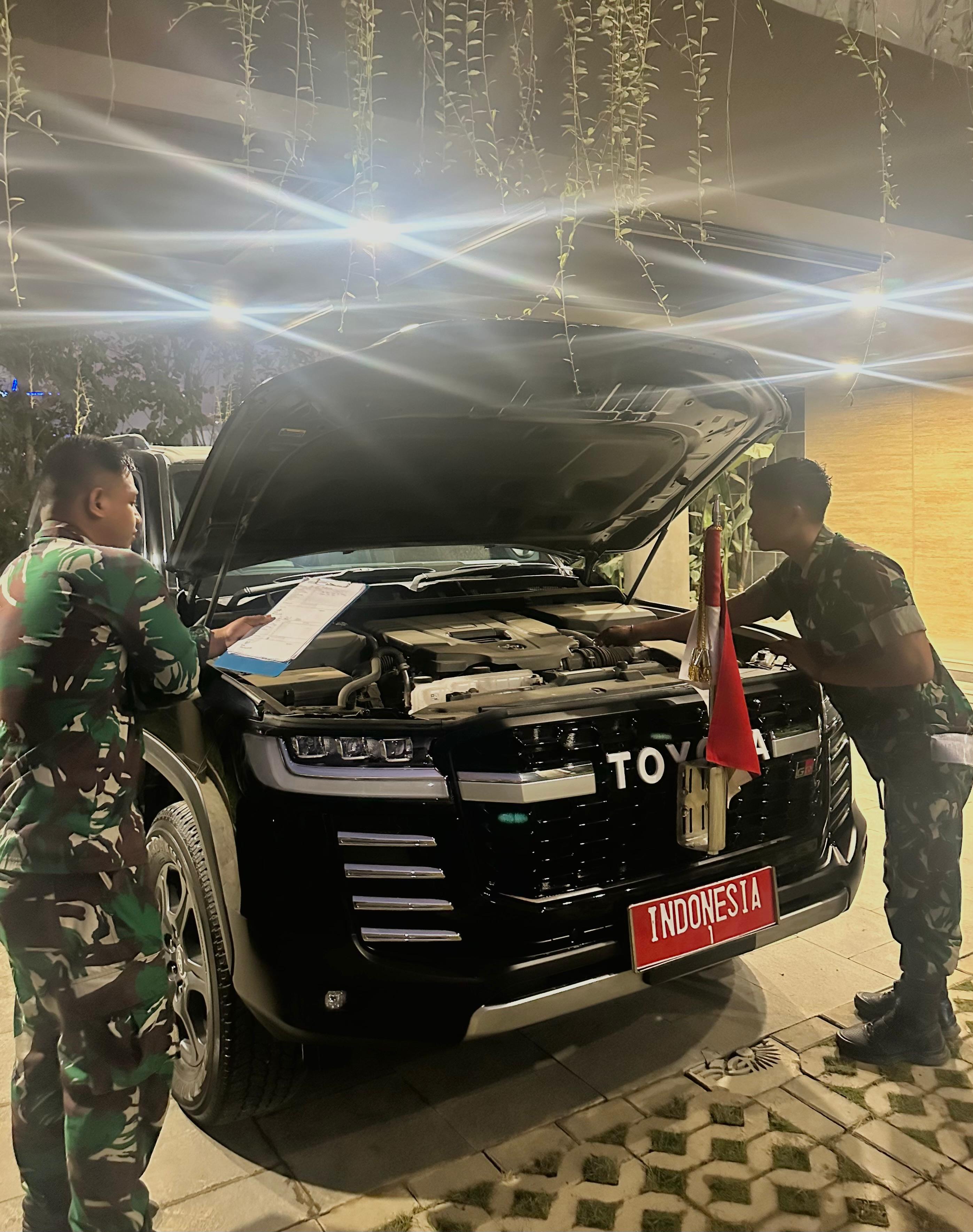 Pemeriksaan Kendaraan guna mendukung operasional Kunjungan Kerja RI 1 di IKN